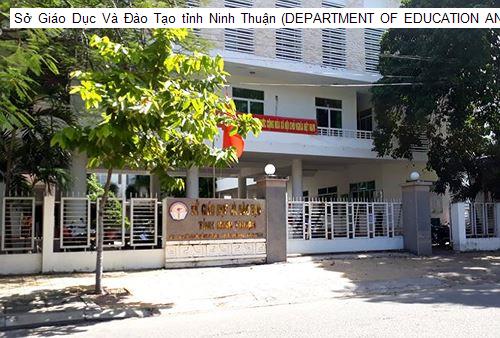 Sở Giáo Dục Và Đào Tạo tỉnh Ninh Thuận (DEPARTMENT OF EDUCATION AND TRAINING NINH THUAN PROVINCE)