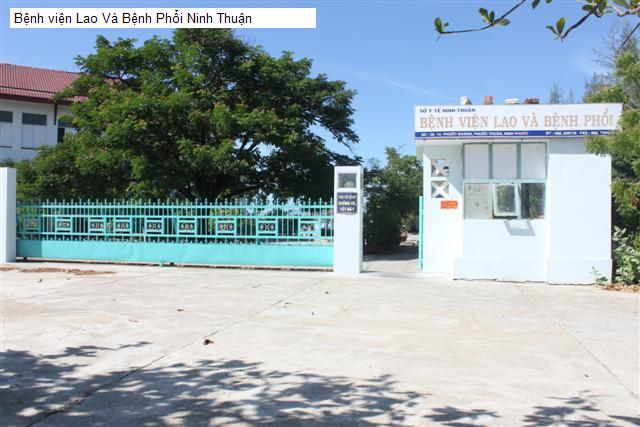 Bệnh viện Lao Và Bệnh Phổi Ninh Thuận